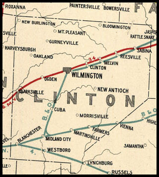 Clinton County Ohio Railroad Stations