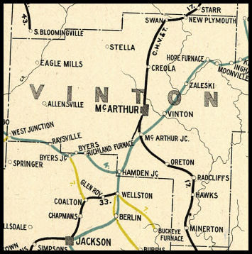Vinton County Ohio Railroad Stations